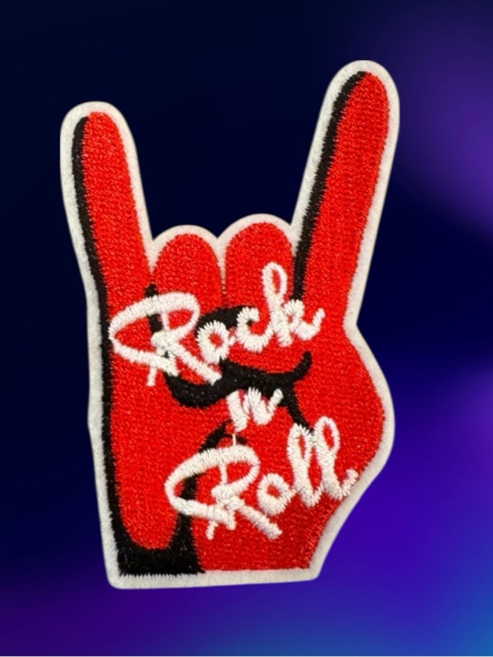 $4 Add-on 🆕Red 'Rock n Roll' Hand Patch
